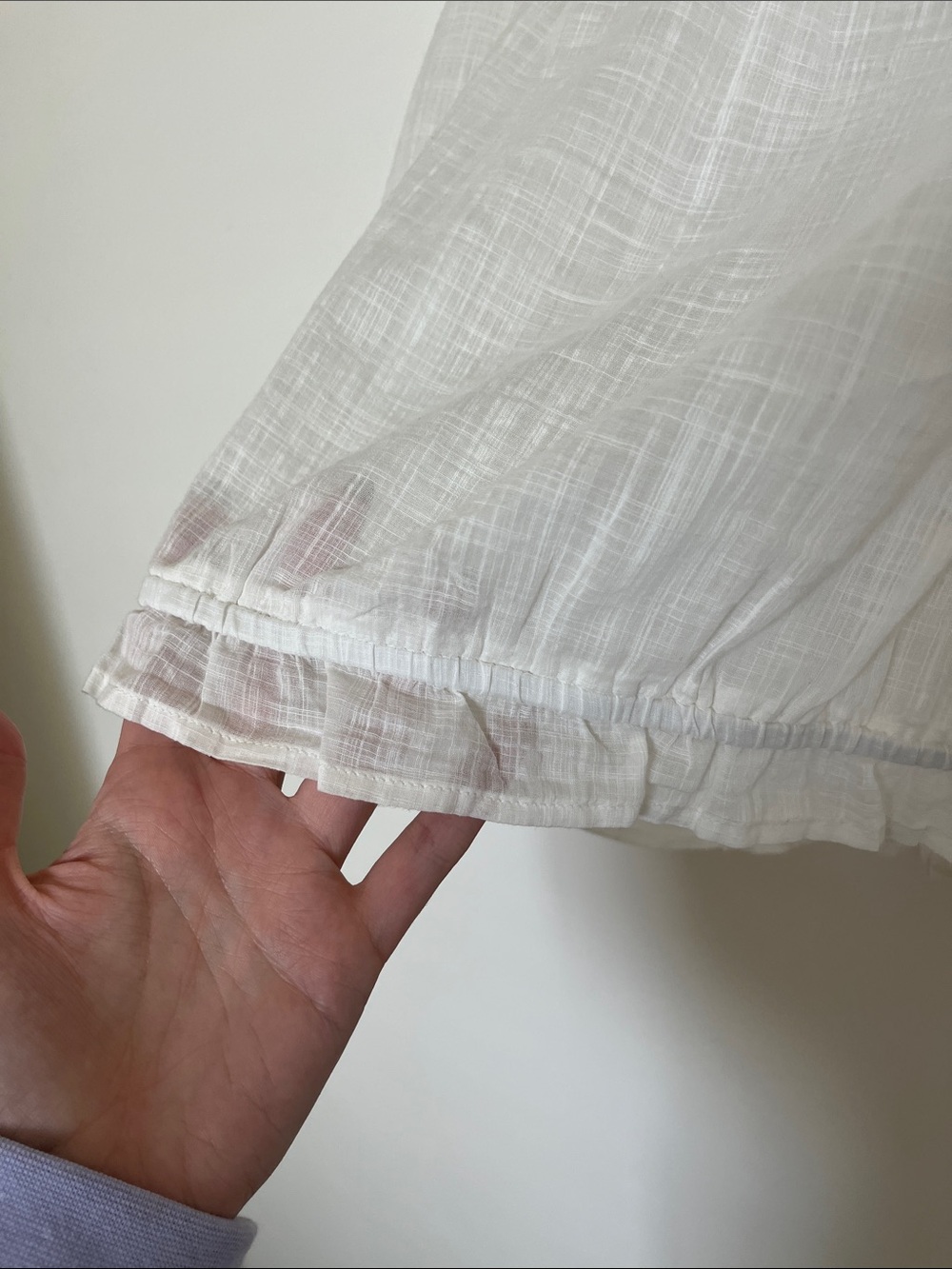 Gap Lace-Trim Puff Sleeve Shirt - Picture 7 of 10